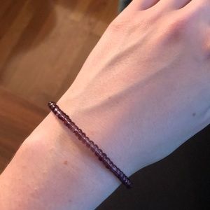 Alex & Ani purple beaded bracelet